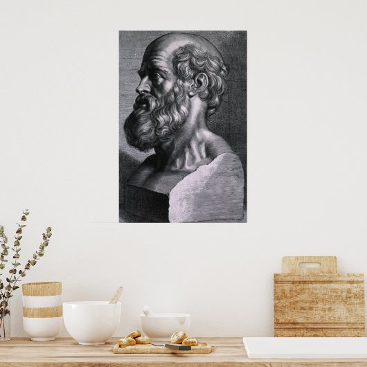 Hippocrates - arts poster (Keuken)