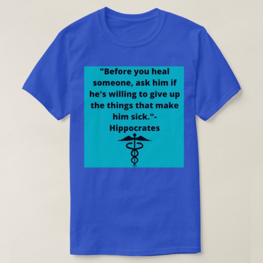 Hippocrates Healing T-shirt (Design voorkant)