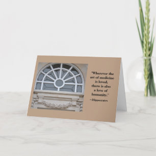 Hippocrates Medical Degree Gefeliciteerd Kaart