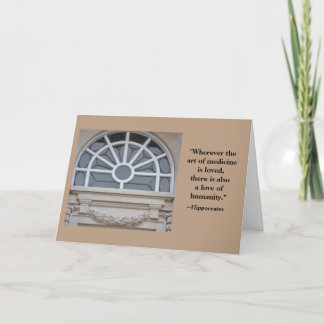 Hippocrates Medical Degree Gefeliciteerd Kaart