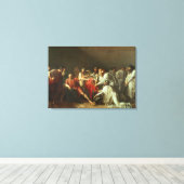 Hippocrates weigert de cadeaus van Artaxerxes I Canvas Afdruk (Insitu (Houten vloer))