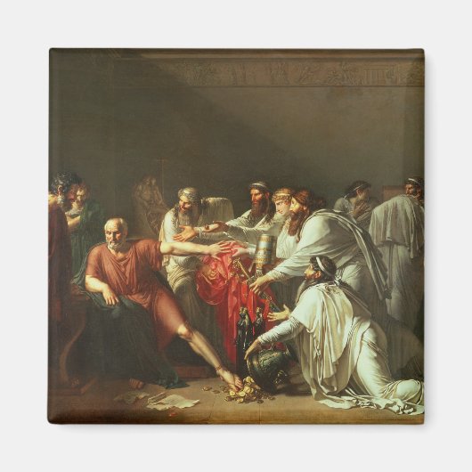 Hippocrates weigert de cadeaus van Artaxerxes I Magneet (Voorkant)