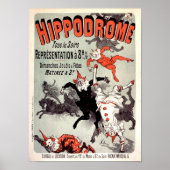 Hippodrome 1885 Circus Fun  Frans AD Poster (Voorkant)