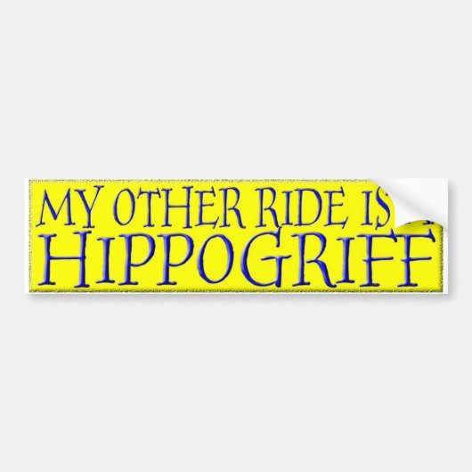 HIPPOGRIFF BUMPERSTICKER (Voorkant)
