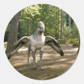 Hippogriff Ronde Sticker (Voorkant)