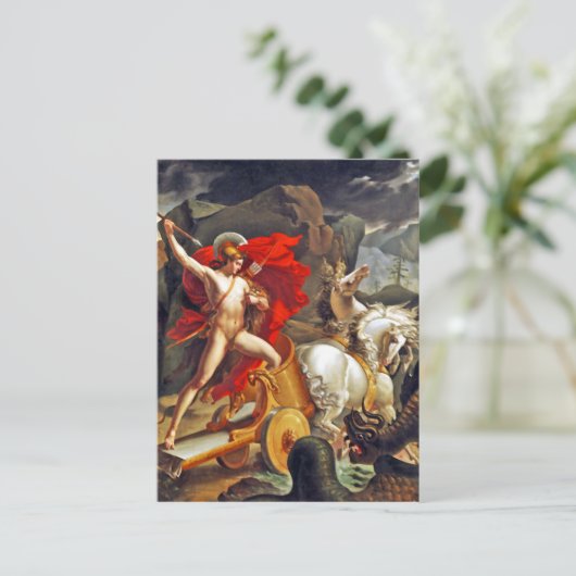 Hippolytus en Zee monster van Bordier du Bignon Briefkaart (Staand voorkant)