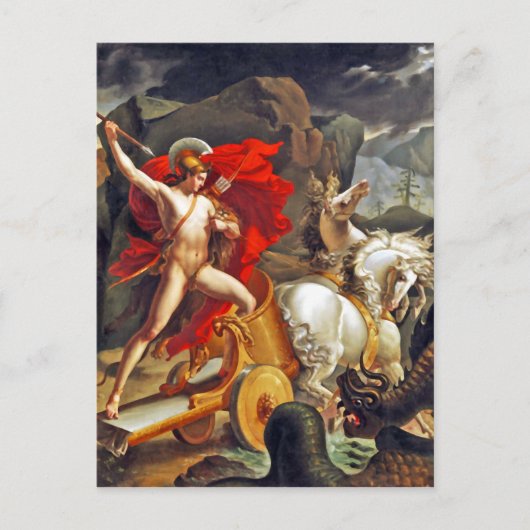 Hippolytus en Zee monster van Bordier du Bignon Briefkaart (Voorkant)