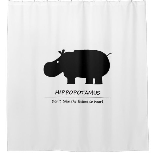 Hippopotamus (カバ) douchegordijn (Voorkant)