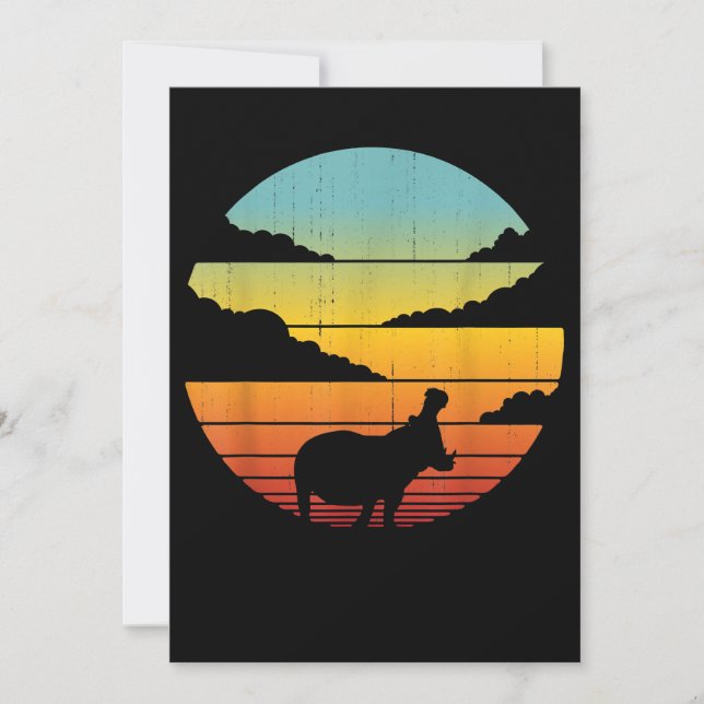 Hippopotamus 60s 70s Hippo | Hippo Lover (Voorkant)