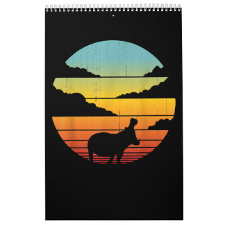 Hippopotamus 60s 70s Hippo | Hippo Lover Kalender