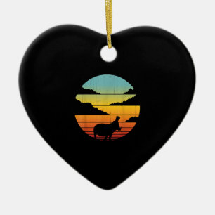 Hippopotamus 60s 70s Hippo   Hippo Lover Keramisch Ornament