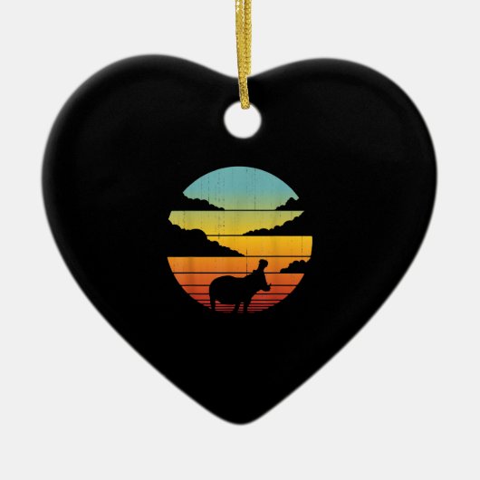 Hippopotamus 60s 70s Hippo | Hippo Lover Keramisch Ornament (Voorkant)