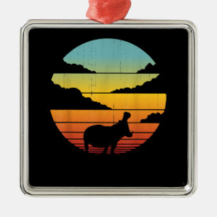 Hippopotamus 60s 70s Hippo Hippo Lover Metalen Ornament