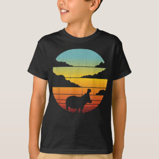 Hippopotamus 60s 70s Mannen Womens Hippo T-shirt