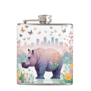 Hippopotamus  Animal Natuur Forest City Art Heupfles
