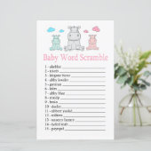 Hippopotamus Baby word scramble game (Staand voorkant)