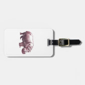 Hippopotamus Bagagelabel (Voorkant horizontaal)