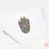 Hippopotamus Botanical Footprint Nature Sticker (Envelop)