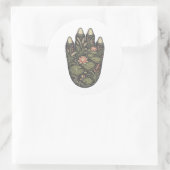 Hippopotamus Botanical Footprint Nature Sticker (Tas)