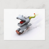 Hippopotamus Briefkaart (Voorkant)