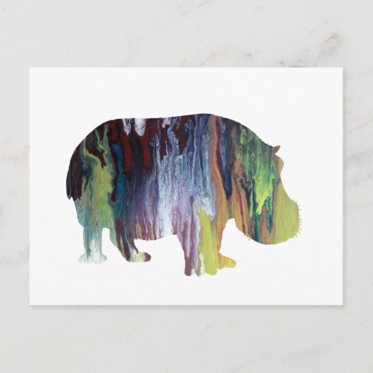 Hippopotamus Briefkaart (Voorkant)