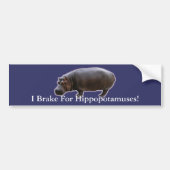 Hippopotamus Bumpersticker (Voorkant)