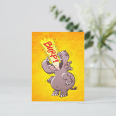 Hippopotamus Burping Louly Briefkaart (Staand voorkant)