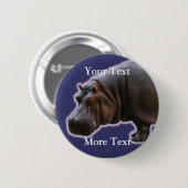 Hippopotamus Button (Voorkant /achterkant)