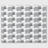 Hippopotamus Cadeaupapier (Vlak)