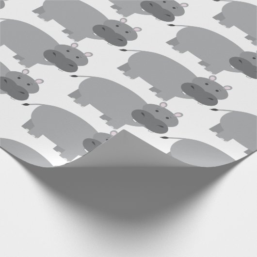 Hippopotamus Cadeaupapier (Hoek)