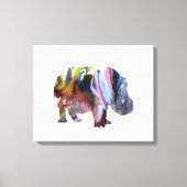 Hippopotamus Canvas Afdruk (Voorkant)