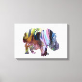 Hippopotamus Canvas Afdruk (Voorkant)