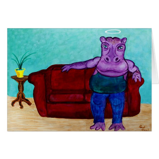 Hippopotamus Cartoon (Voorkant Horizontaal)