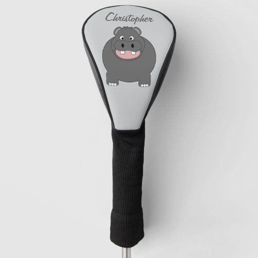 Hippopotamus Design Golfheadcover (Voorkant)