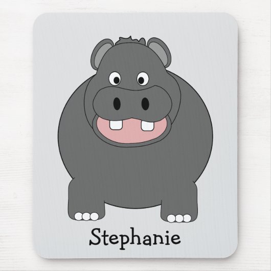 Hippopotamus Design Muismat (Voorkant)