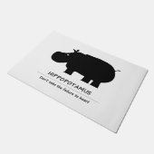 hippopotamus deurmat (Schuin)