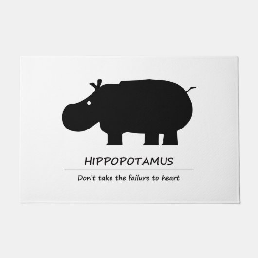 hippopotamus deurmat (Voorkant)