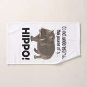 Hippopotamus Dier Grappig Hippo Handdoek (Handdoek)