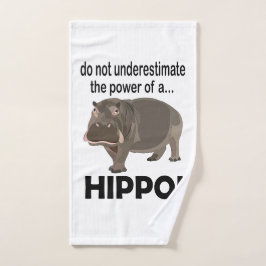 Hippopotamus Dier Grappig Hippo Handdoek