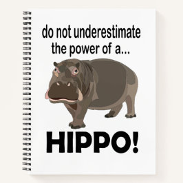 Hippopotamus Dier Grappig Hippo Notitieboek