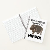 Hippopotamus Dier Grappig Hippo Notitieboek (Binnen)