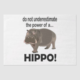 Hippopotamus Dier Grappig Hippo Tissuepapier