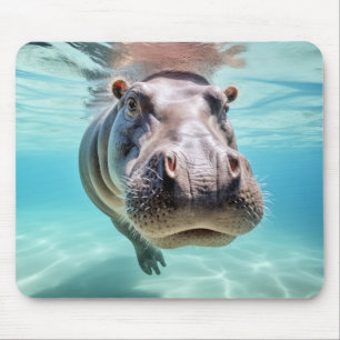 Hippopotamus Dierenplezier Natuur Spelen Muismat