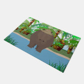 Hippopotamus Doormat Deurmat (Schuin)