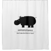 Hippopotamus Douchegordijn (Voorkant)