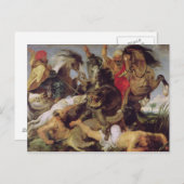 Hippopotamus en Crocodile Hunt, c.1615-16 Briefkaart (Voorkant / Achterkant)