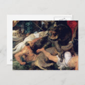 Hippopotamus en Crocodile Hunt, c.1615-16 Briefkaart (Voorkant / Achterkant)