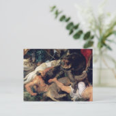 Hippopotamus en Crocodile Hunt, c.1615-16 Briefkaart (Staand voorkant)