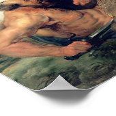 Hippopotamus en Crocodile Hunt, c.1615-16 Poster (Hoek)