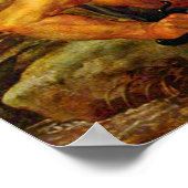 Hippopotamus en Crocodile Hunt, Peter Paul Rubens Poster (Hoek)